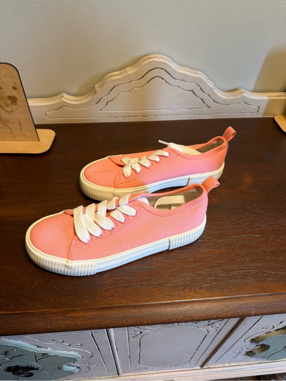 Cat & Jack Pink Canvas Kids Sneakers